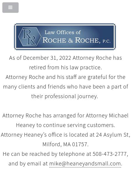 Roche and Roche, PC - Franklin MA Lawyers