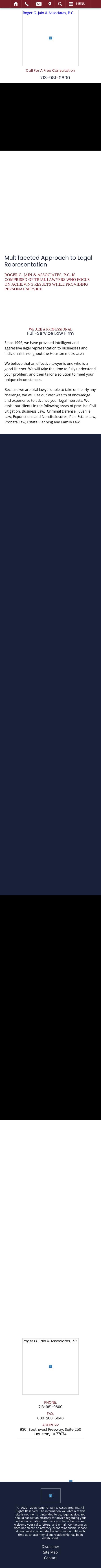 Roger G. Jain & Associates, P.C. - Houston TX Lawyers