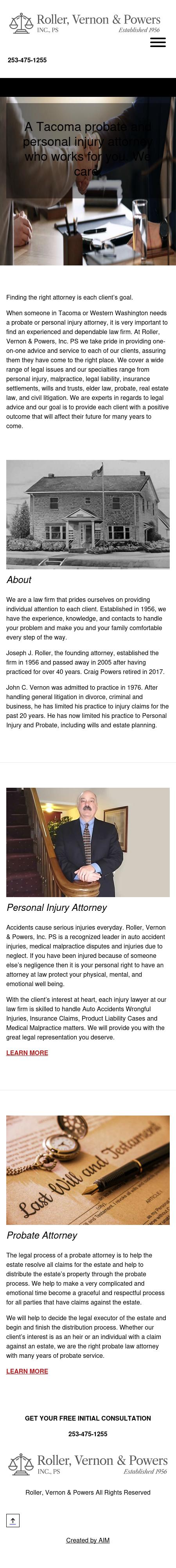 Roller Vernon & Powers Inc PS - Tacoma WA Lawyers
