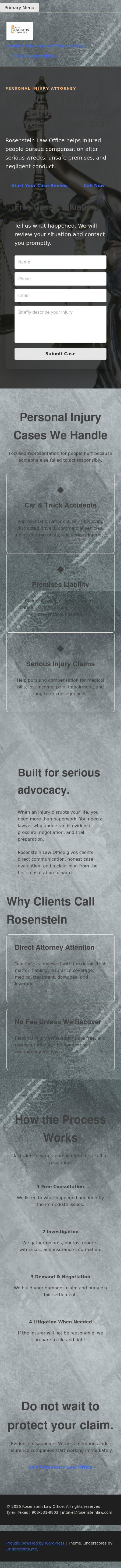 Rosenstein Bill D Attorney At Law - Tyler TX Lawyers