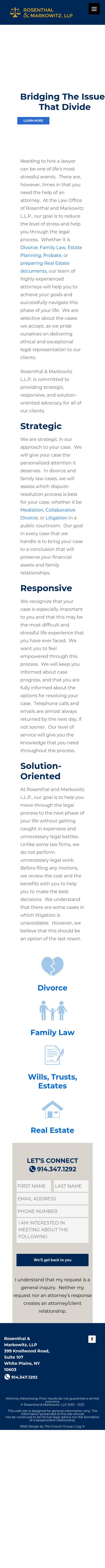 Rosenthal & Markowitz LLP Attorneys at Law - White Plains NY Lawyers