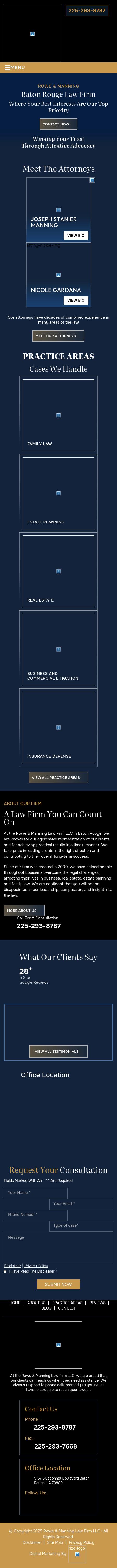 Rowe Law Firm - Baton Rouge LA Lawyers