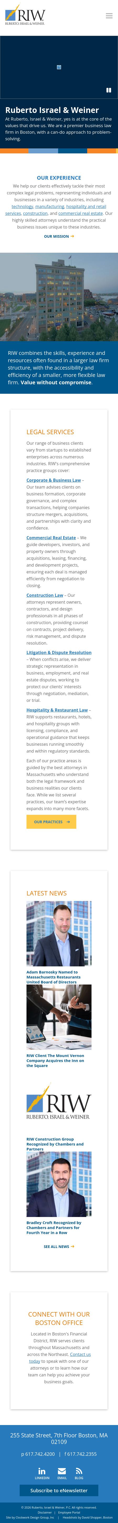 Ruberto, Israel & Weiner, P.C. - Boston MA Lawyers
