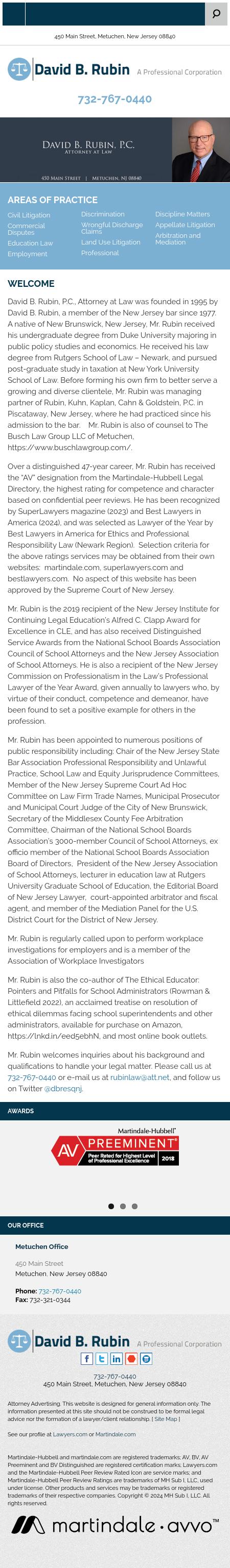 Rubin, David B. P.C. - Metuchen NJ Lawyers