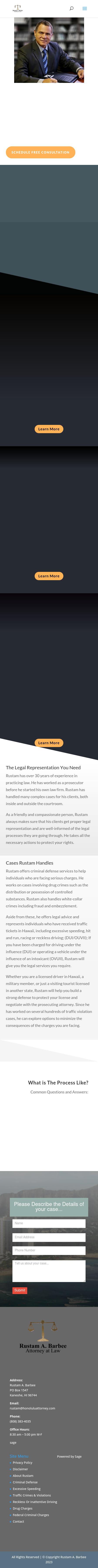 Rustam A. Barbee - Honolulu HI Lawyers