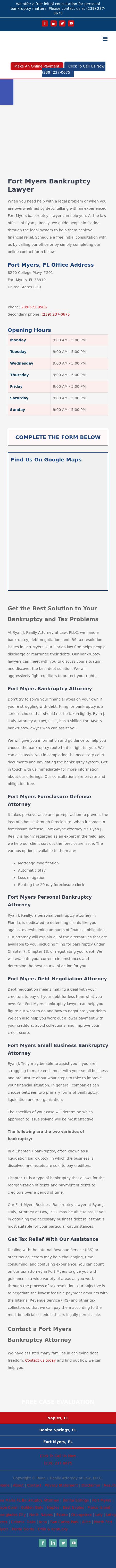 Ryan J. Really Attorney at Law, PLLC - Fort Myers FL Lawyers