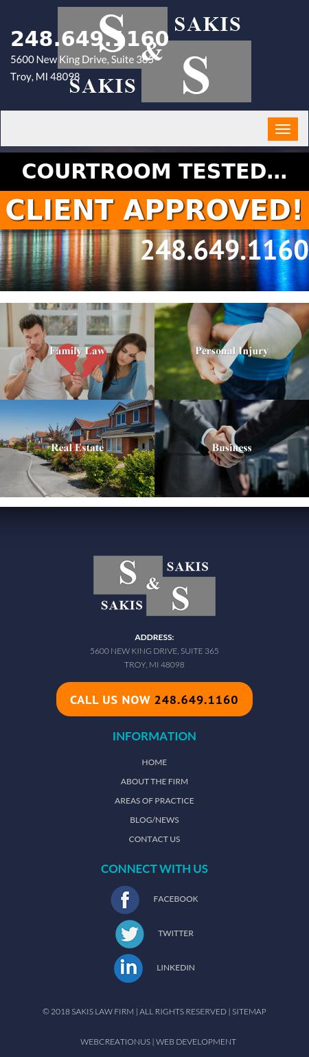 Sakis & Sakis, PLC - Troy MI Lawyers