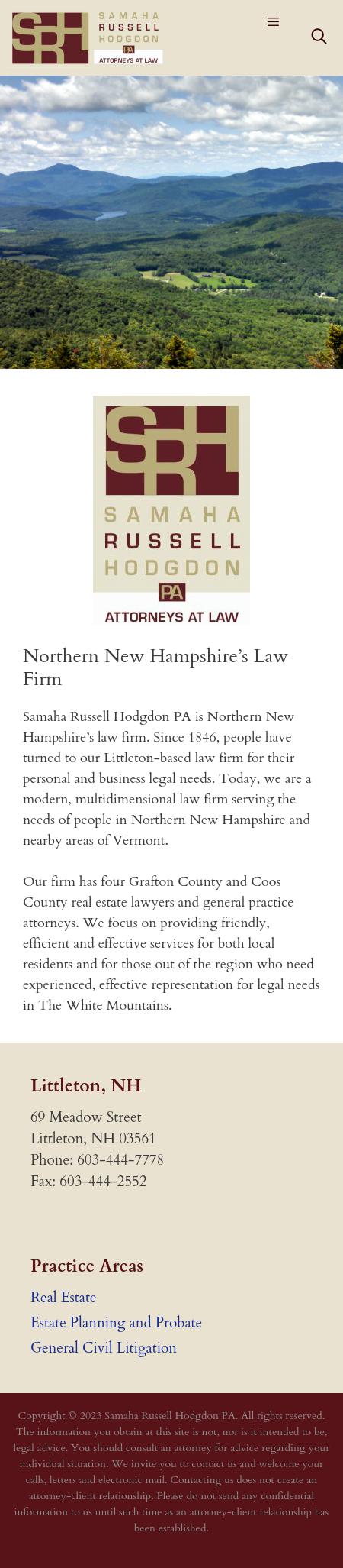 Samaha Russell Hodgdon PA - Littleton NH Lawyers