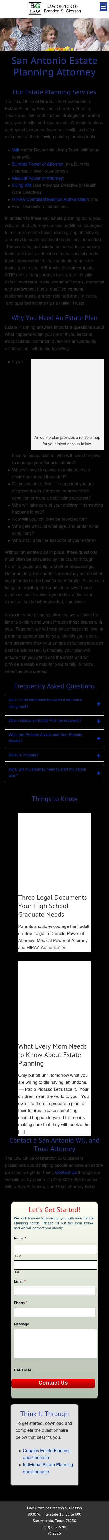 Law Office of Brandon S. Glosson - San Antonio TX Lawyers