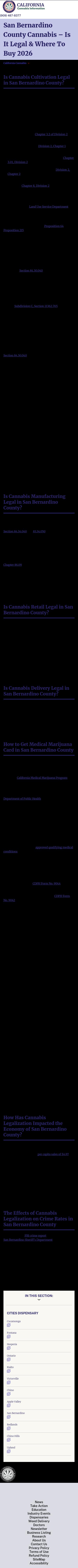 San Bernardino County Cannabis - San Bernardino CA Lawyers