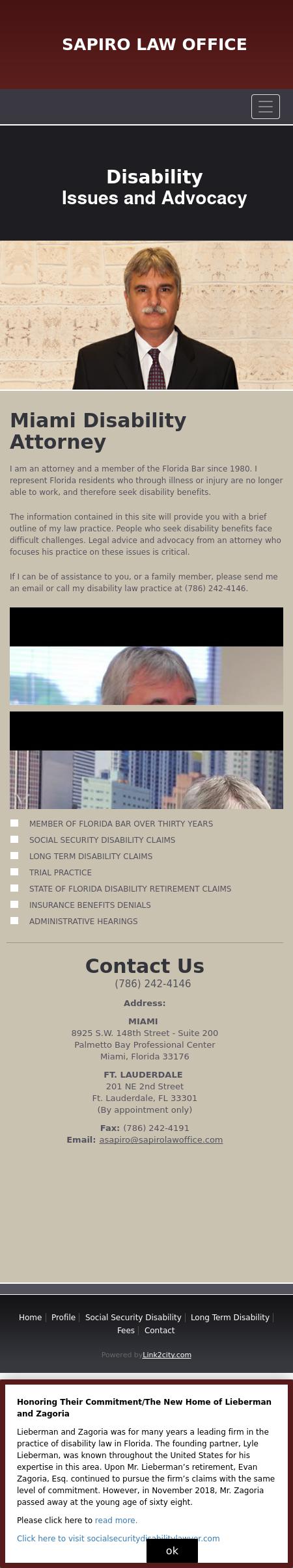 Sapiro, Andrew B - Palmetto Bay FL Lawyers