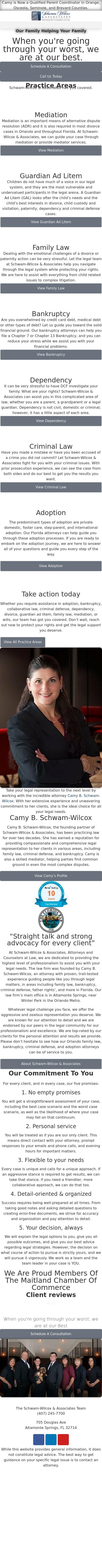 Schwam-Wilcox & Associates, Attorneys and Counselors at Law - Clermont FL Lawyers