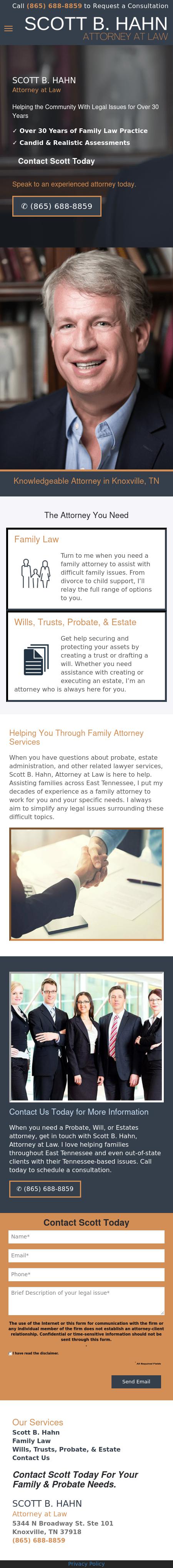 Scott B. Hahn, Attorney at Law - Knoxville TN Lawyers