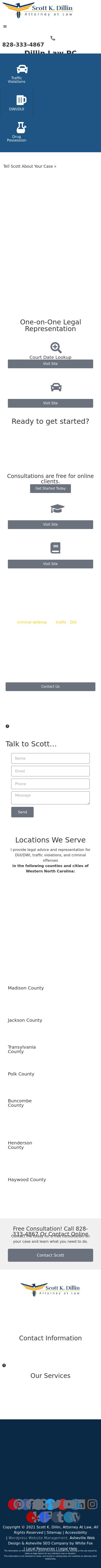 Scott K Dillin Attorney at Law - Asheville NC Lawyers