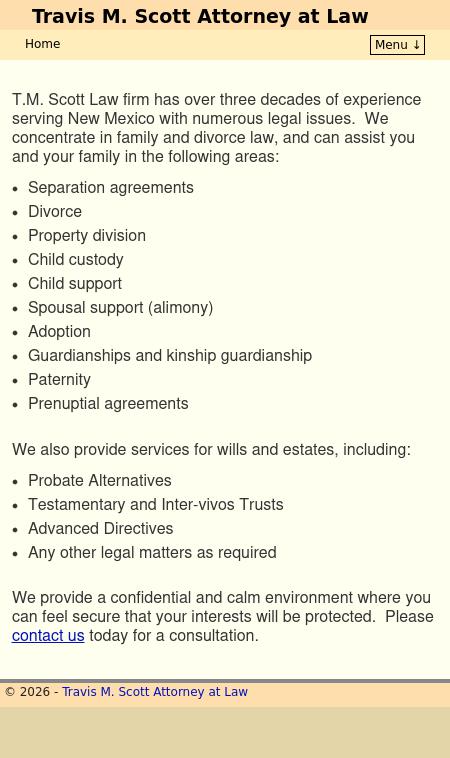 Scott, Travis M - Albuquerque NM Lawyers