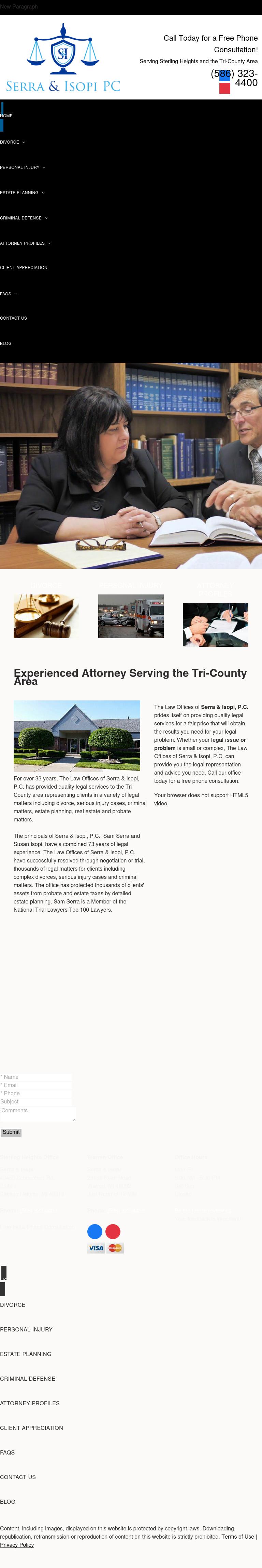 Serra & Isopi PC - Sterling Heights MI Lawyers