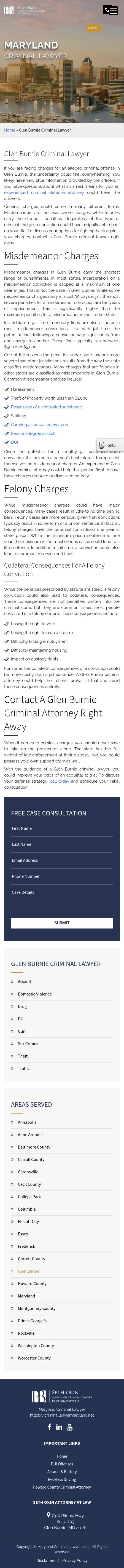 Seth Okin Attorney at Law - Glen Burnie  MD Lawyers