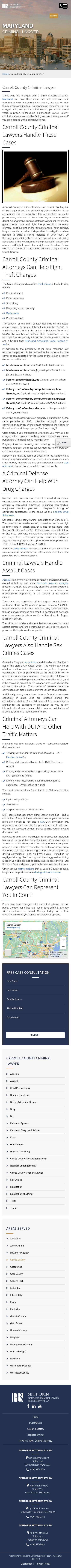 Seth Okin Attorney at Law Westminster, MD - Westminster MD Lawyers