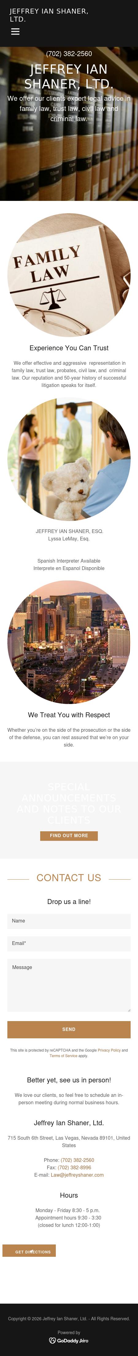 Shaner Jeffer I LTD - Las Vegas NV Lawyers