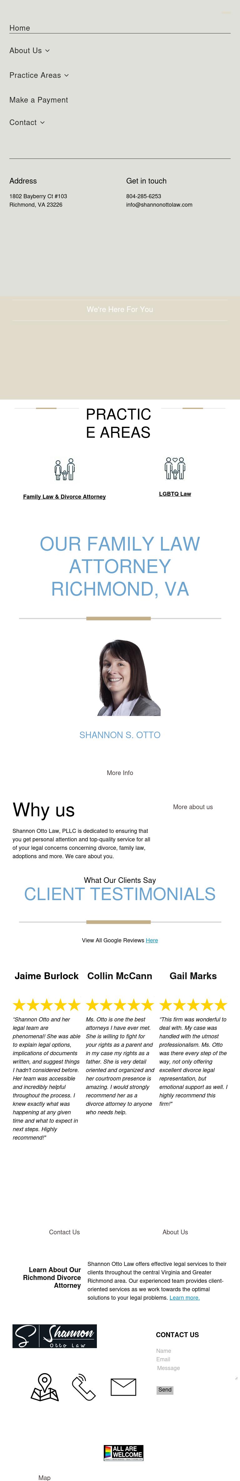 Shannon Otto Law - Richmond VA Lawyers