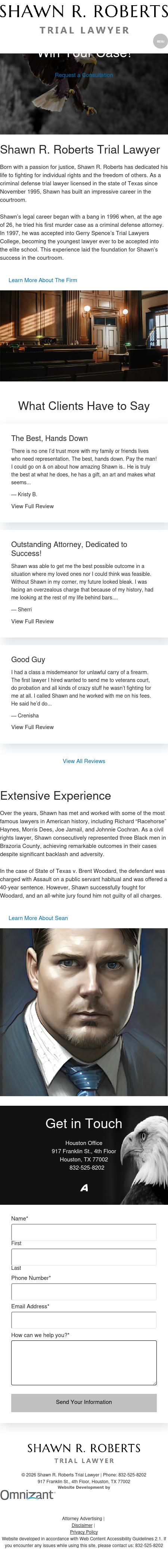 Shawn R. Roberts Trial Lawyer - Houston TX Lawyers