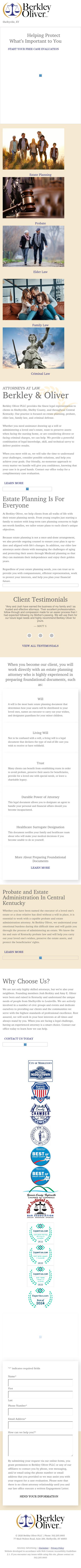 Berkley Oliver PLLC - Shelbyville KY Lawyers