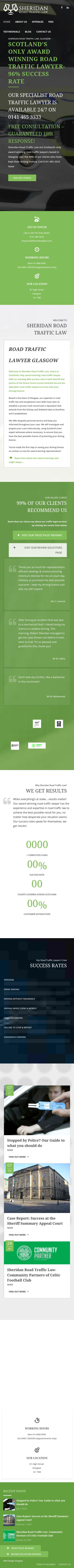Sheridan Road Traffic Law - Glasgow, Lanarkshire  Lawyers