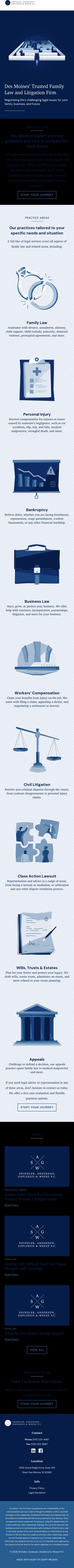 Shindler, Anderson, Goplerud & Weese P.C. - West Des Moines IA Lawyers