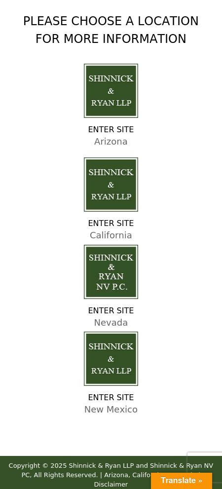 Shinnick & Ryan NV P.C. - Reno NV Lawyers