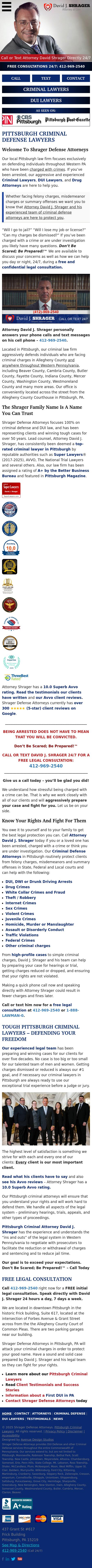 Shrager Defense Attorneys - Pittsburgh PA Lawyers