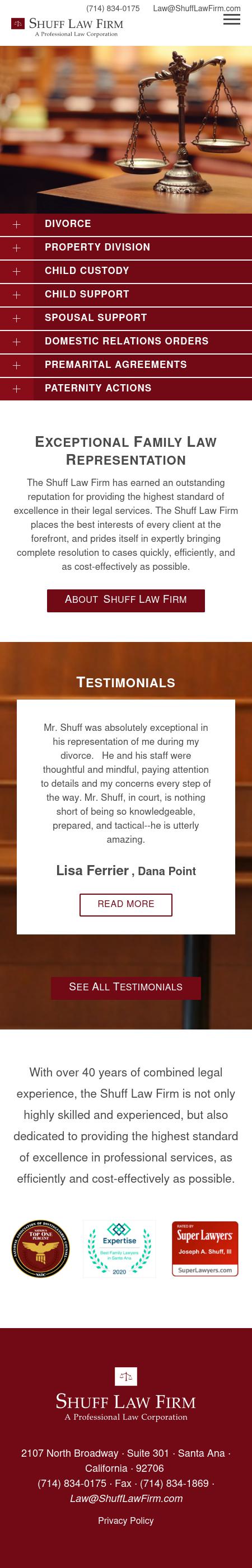 Shuff Law Firm, a Professional Law Corporation - Santa Ana CA Lawyers