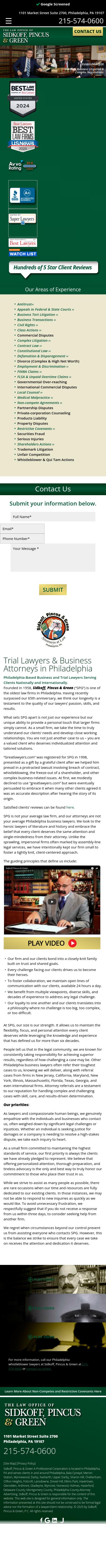 Sidkoff Pincus & Green - Philadelphia PA Lawyers