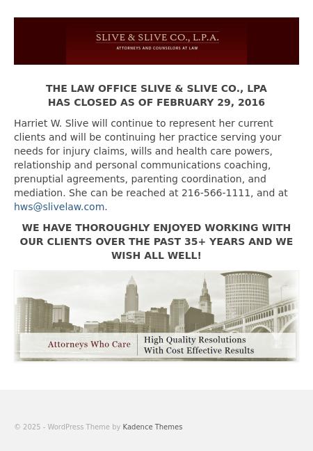 Slive & Slive, Co. L.P.A. - Cleveland OH Lawyers