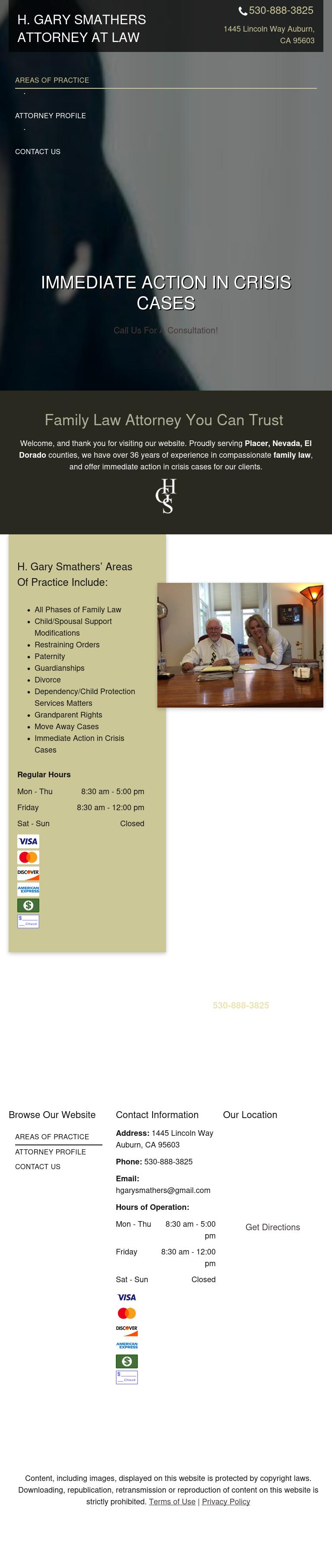 Smathers H Gary Attorney At Law - Auburn CA Lawyers