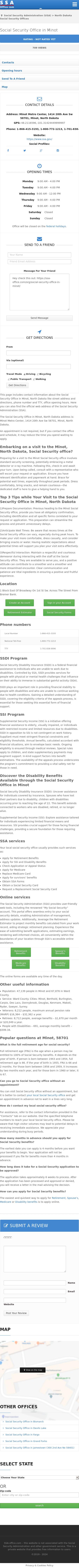 Social Security Office in Minot - Minot ND Lawyers