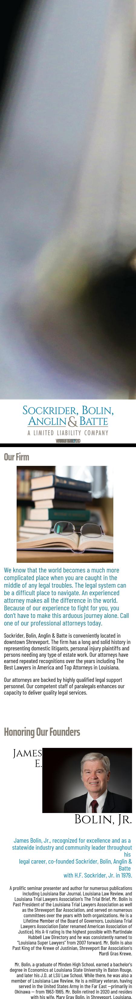 Sockrider, Bolin, Anglin & Batte, A Professional Law Corporation - Shreveport LA Lawyers