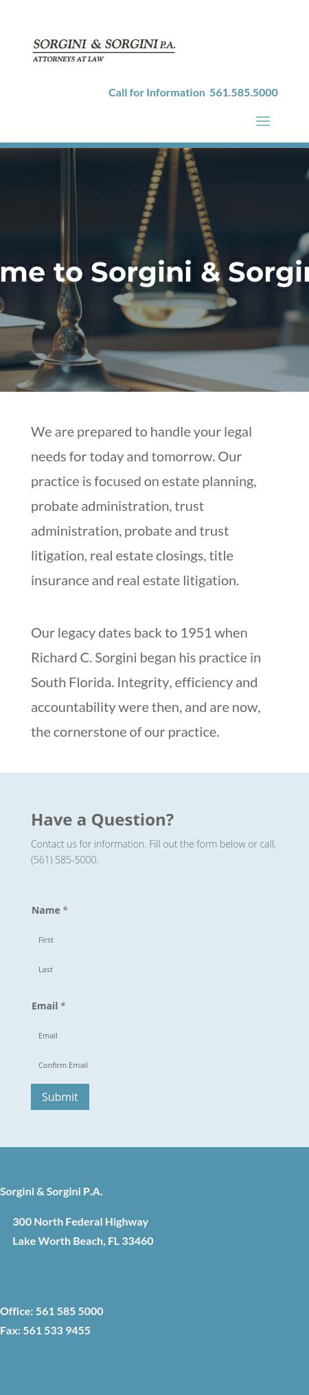 Sorgini & Sorgini PA - Lake Worth FL Lawyers