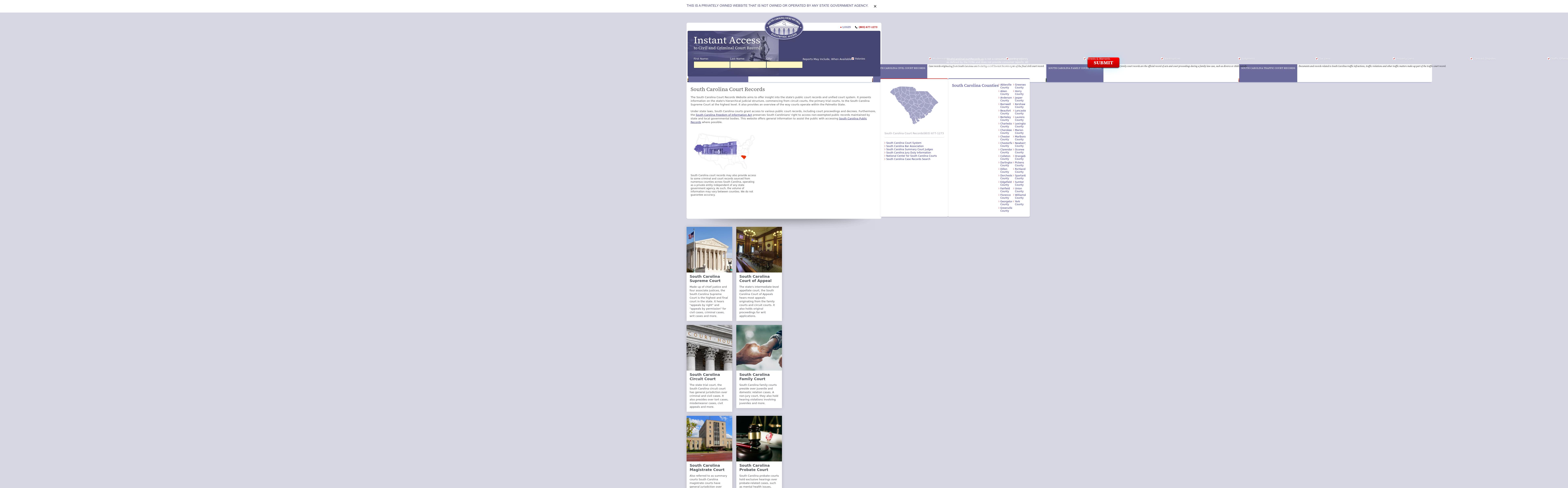 South Carolina Court Records - Columbia SC Lawyers