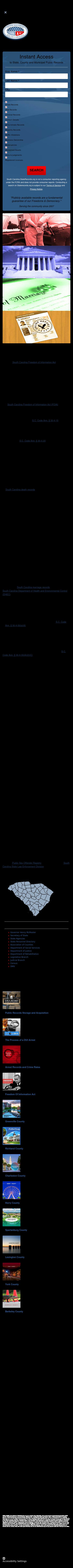 South Carolina Public Records - Columbia SC Lawyers