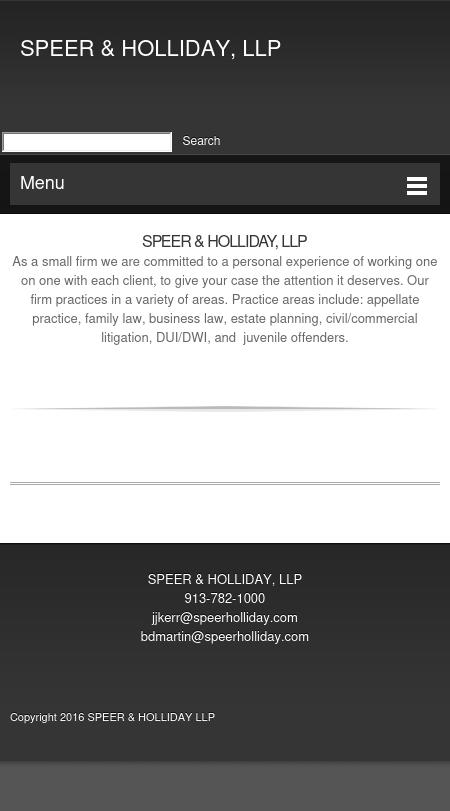 Speer & Holliday LLP - Olathe KS Lawyers