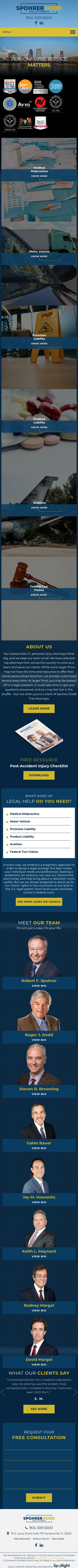 Spohrer Dodd Trial Attorneys - Jacksonville FL Lawyers