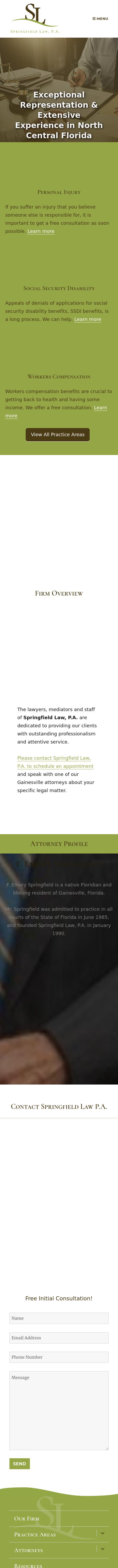 Springfield Law, P.A. - Gainesville FL Lawyers