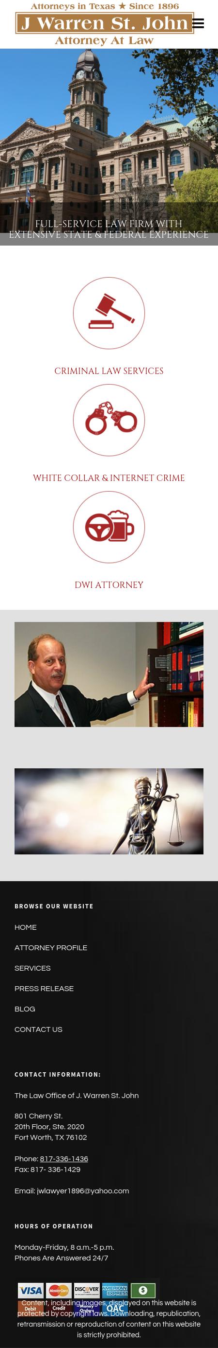 St John, J Warren - Fort Worth TX Lawyers