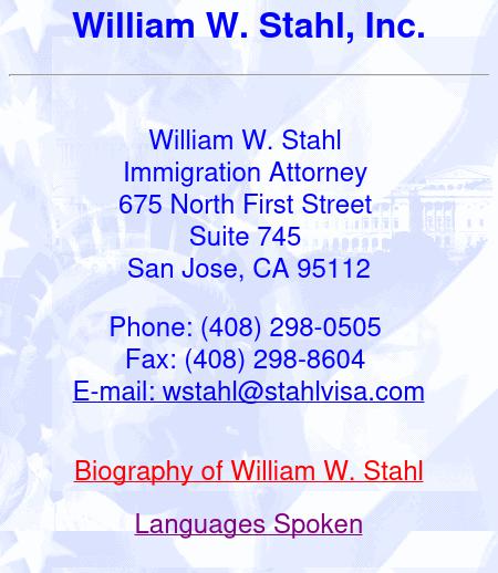 Stahl William W Inc - San Jose CA Lawyers