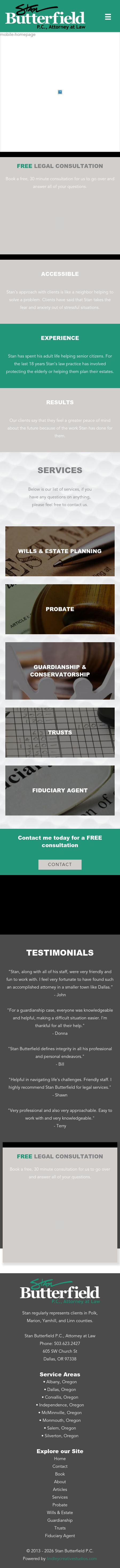 Stan Butterfield P.C., Attorney at Law - Dallas OR Lawyers