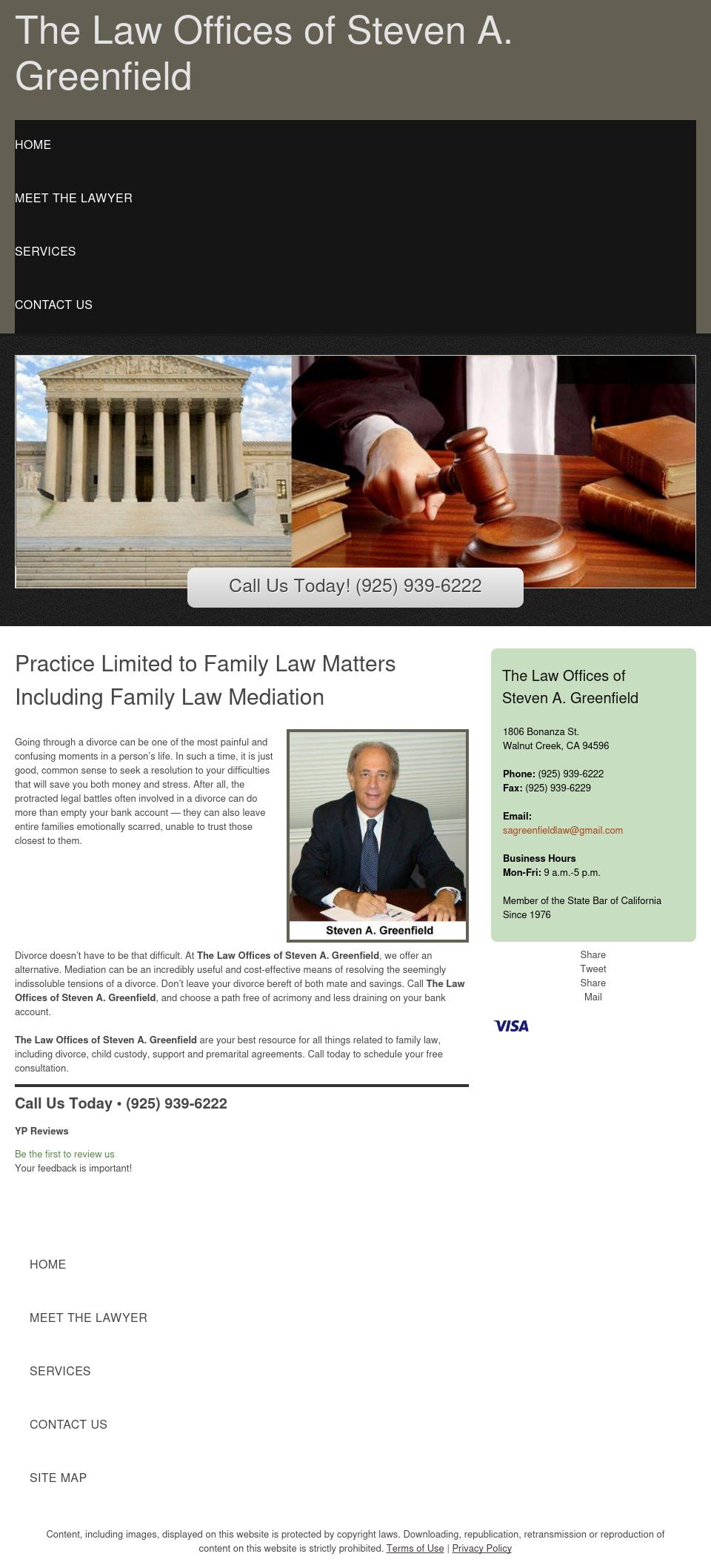 Steven Greenfield Family Law - Walnut Creek CA Lawyers