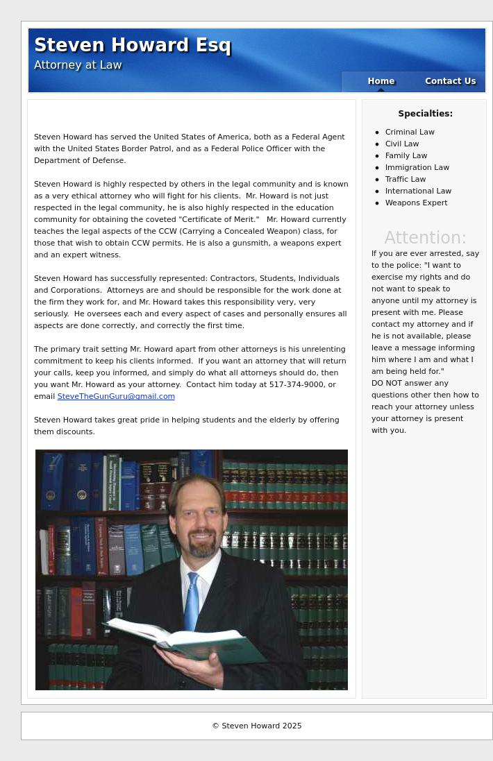 Steven Howard Attorney At Law - Lansing MI Lawyers