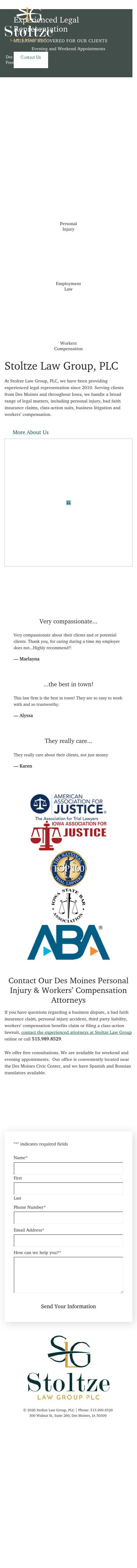Stoltze Law Group, PLC - Des Moines IA Lawyers