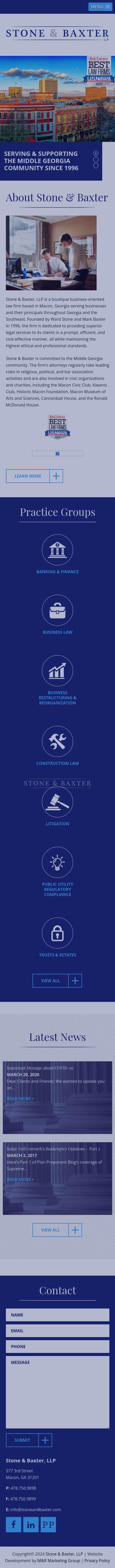 Stone & Baxter LLP - Macon GA Lawyers