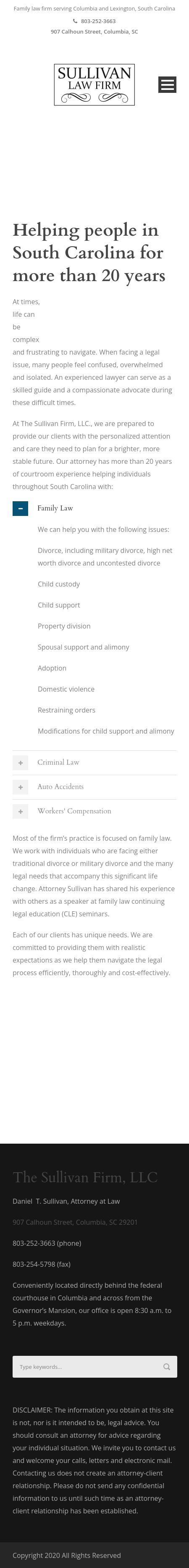 Sullivan Firm LLC - Columbia SC Lawyers